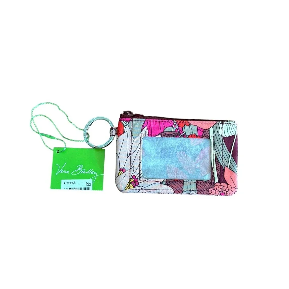 Vera Bradley‎ Bohemian Bloom Zip ID Case Floral NWT Cards Lightweight